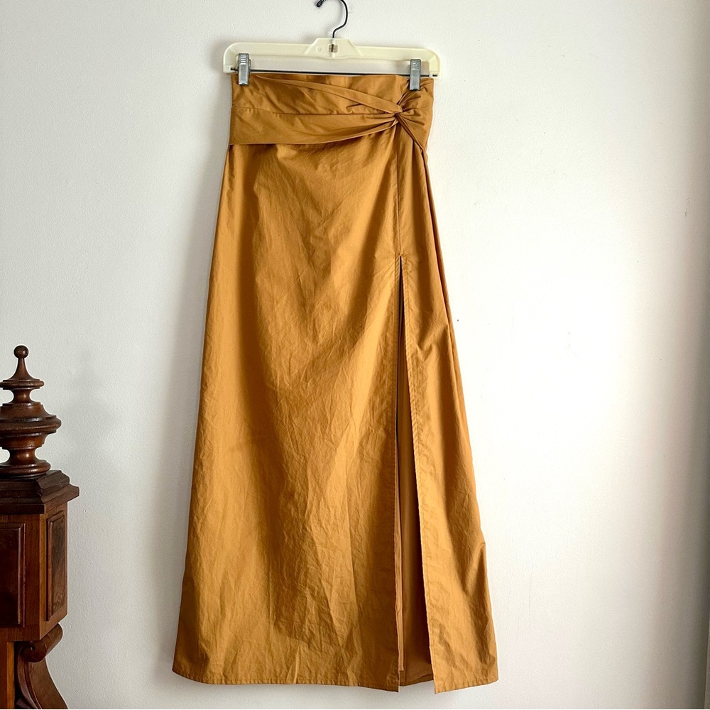 En Saison • Mustard Slit‎ Maxi Skirt
